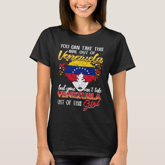 Venezuela Venezuelan Girl T Shirt (Framsida)