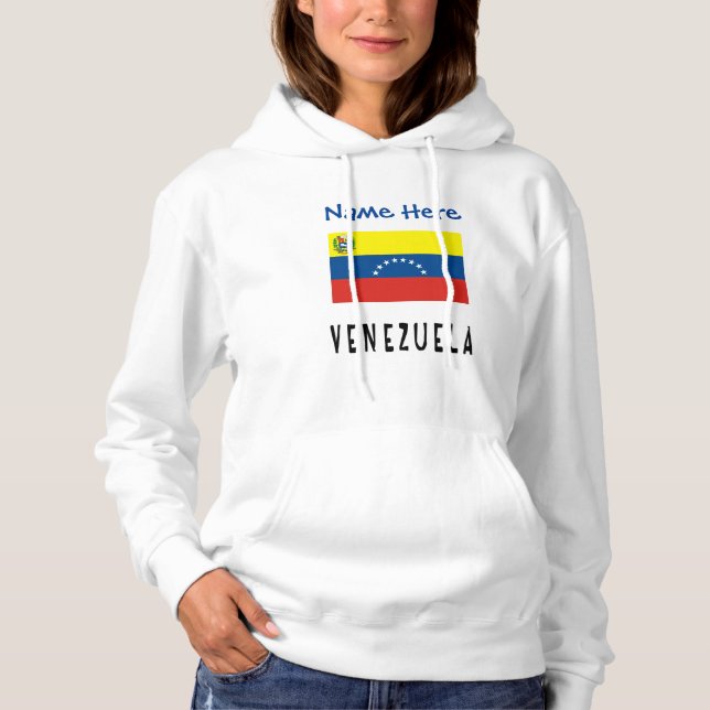 Venezuela Venezuelansk Flagga Blå Personlig  T Shirt (Framsida)