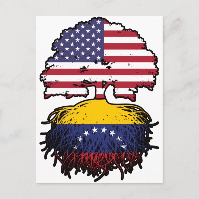 Venezuela Venezuelas amerikanska amerikanska Träd  Vykort (Framsida)