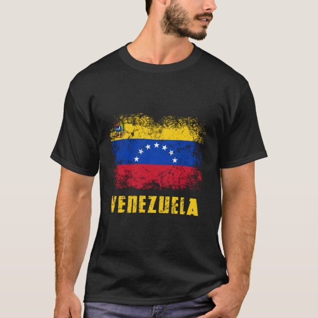 Venezuela Venezuelas Flagga 7 Star T Shirt (Framsida)