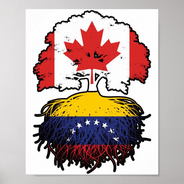 Venezuela Venezuelas kanadensiska kanadensiska Trä Poster (Framsidan)