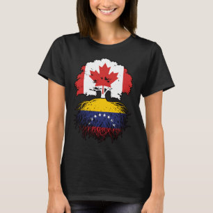 Venezuela Venezuelas kanadensiska kanadensiska Trä T Shirt