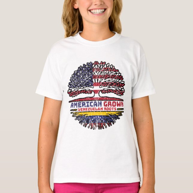 Venezuela Venezuelas USA Förenta staterna Förenta  T Shirt (Framsida)