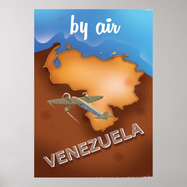 venezuela vintage reseaffisch poster (Framsidan)