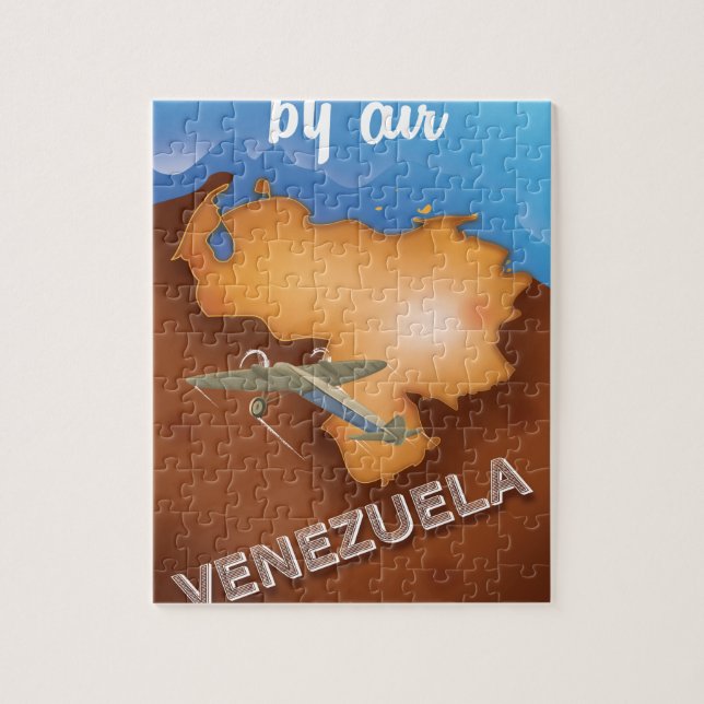 venezuela vintage reseaffisch pussel (Vertikal)