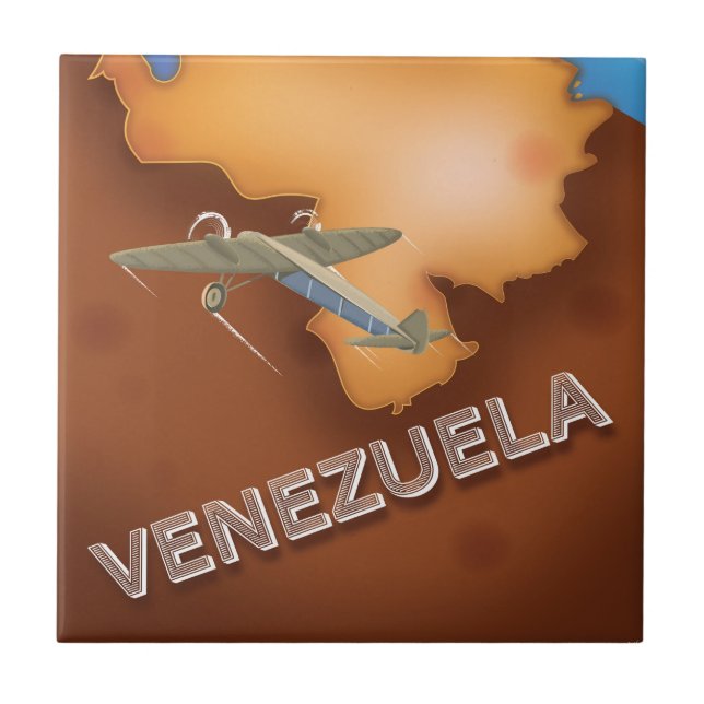 venezuela vintage reseplikat kakelplatta (Framsidan)