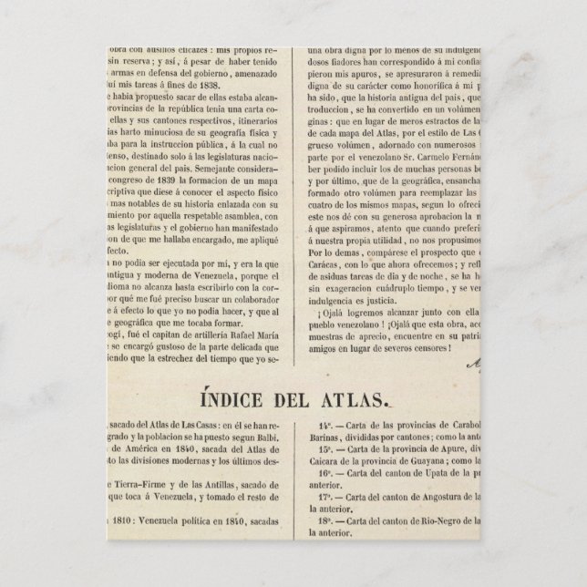 Venezuela Vykort (Framsida)