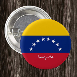 Venezuelaknapp, patriotisk venezuelansk Flagga Knapp