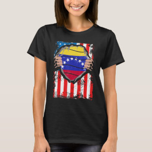 Venezuelan American Grown Patriot Venezuela Flagga T Shirt