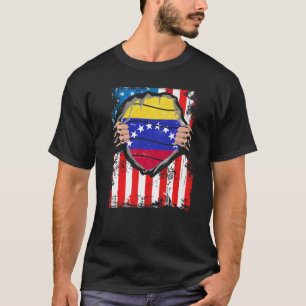 Venezuelan American Grown Patriot Venezuela Flagga T Shirt