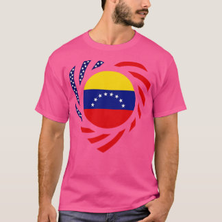 Venezuelan American Multinational Patriot Flagga 8 T Shirt