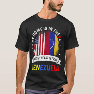 Venezuelan American Patriot Heart kommer från Vene T Shirt
