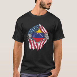 Venezuelan Blood Inside Me Venezuela Flagga Bander T Shirt
