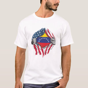 Venezuelan Blood Inside Me Venezuela Flagga Bander T Shirt