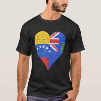 Venezuelan British Virgin Islanders Flagga Heart T Shirt