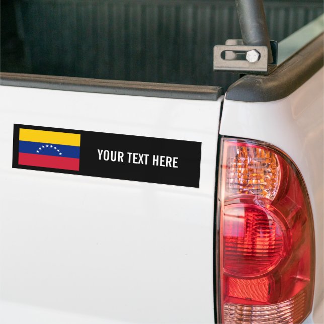 Venezuelan flag custom bumper sticker for car bildekal (På lastbil)
