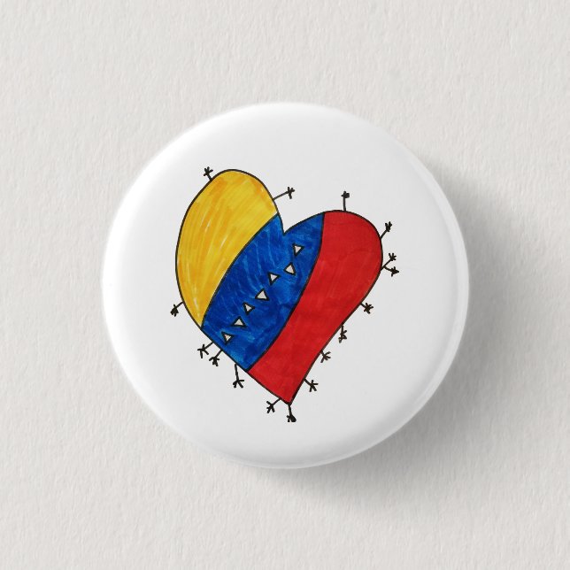 Venezuelan Nostalgia Button Knapp (Framsida)
