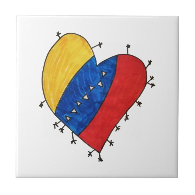 Venezuelan Nostalgia Ceramic Tile Kakelplatta (Framsidan)