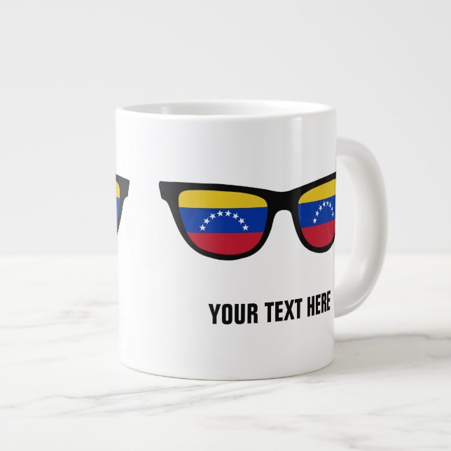 Venezuelan Shades anpassningsbar mugg Jumbo Mugg (Framsida höger)