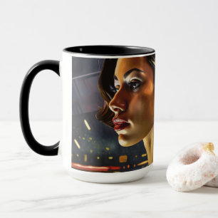 Venezuelan Woman in a Miami NightClub Painting Mugg