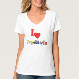 venezuelan women,heart, i love Venezuela,flag T Shirt