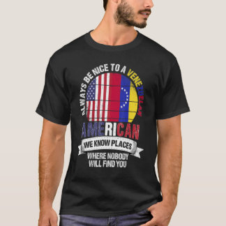 Venezuelansk Amerikan Vi Känner Platser Där Venezu T Shirt