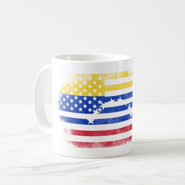 Venezuelansk amerikanska flaggan   Venezuela och Kaffemugg (Framsida vänster)