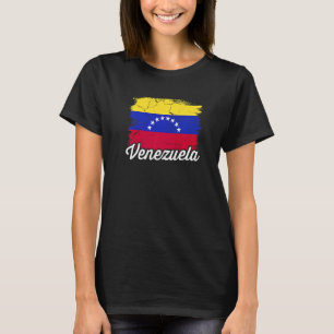 Venezuelansk arv Rötter Flagga DNA Vintage Fotboll T Shirt