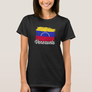 Venezuelansk arv Rötter Flagga DNA Vintage Fotboll T Shirt