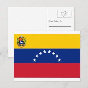 Venezuelansk flagga, Flagga av Venezuela Vykort