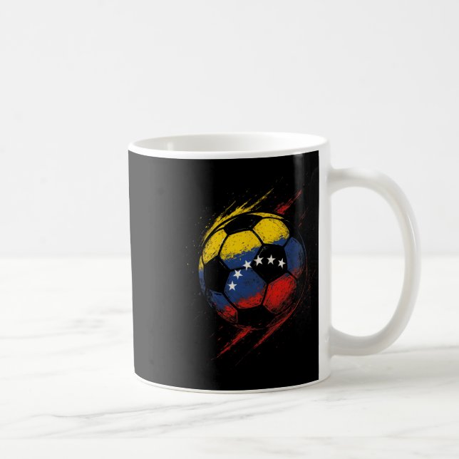 Venezuelansk flaggfotboll Byll - Fotbollsspelare P Kaffemugg (Höger)