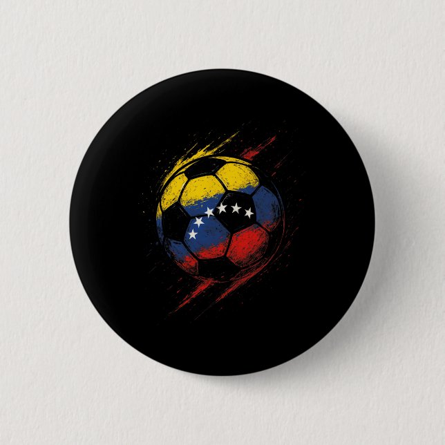 Venezuelansk flaggfotboll Byll - fotbollsspelare P Knapp (Framsida)