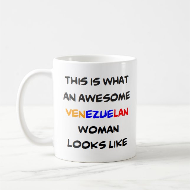 venezuelansk kvinna, fantastisk Mugg (Vänster)