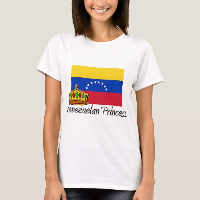 Venezuelansk Princess Tee Shirt (Framsida)