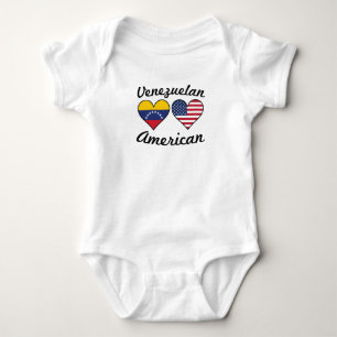 Venezuelanska amerikanska flagganhjärtor tee shirt