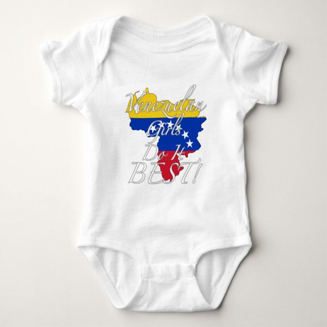 Venezuelanska flickor gör det bästa! tee (Framsida)