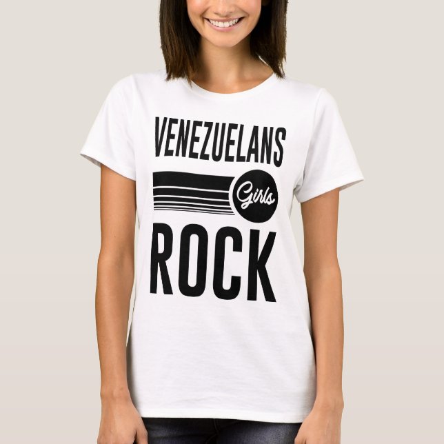 venezuelanska flickor sten tee shirt (Framsida)