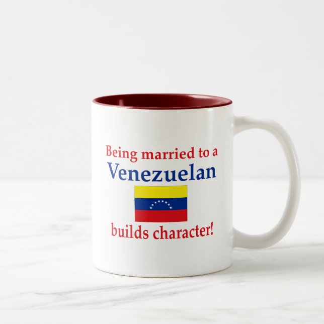 Venezuelanskt byggandetecken Två-Tonad mugg (Höger)