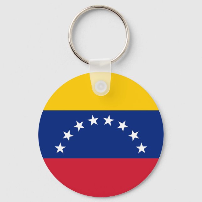 Venezuelas färgade Flagga Nyckelring (Framsida)