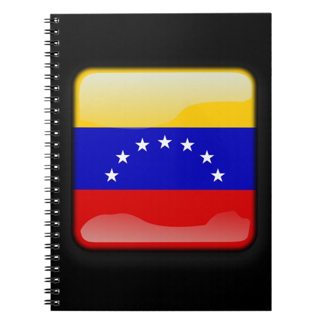 Venezuelas flagga anteckningsbok med spiral (Framsidan)