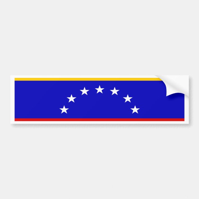 Venezuelas flagga bildekal (Framsidan)