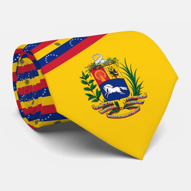 Venezuelas Flagga & Jacka av Arm, Venezuelas Flagg Slips (Rullad)
