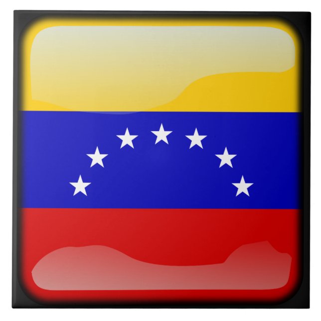Venezuelas flagga kakelplatta (Framsidan)