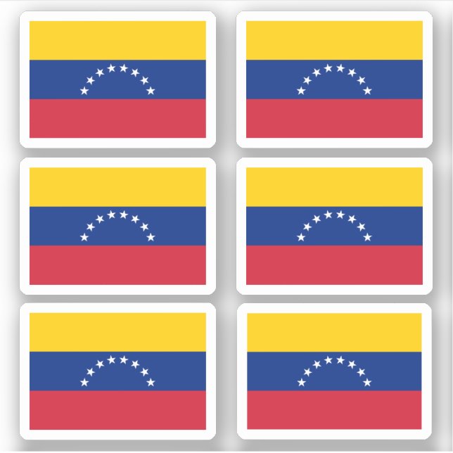 Venezuelas flagga klistermärken (Framsida)