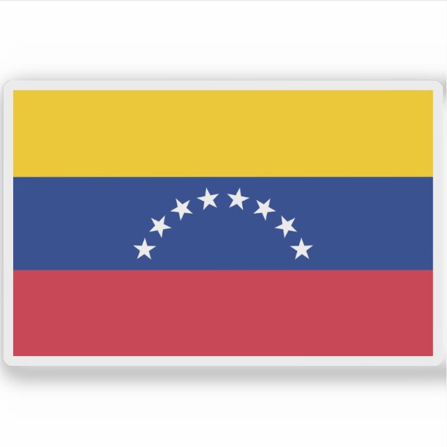 Venezuelas flagga klistermärken (Framsida)
