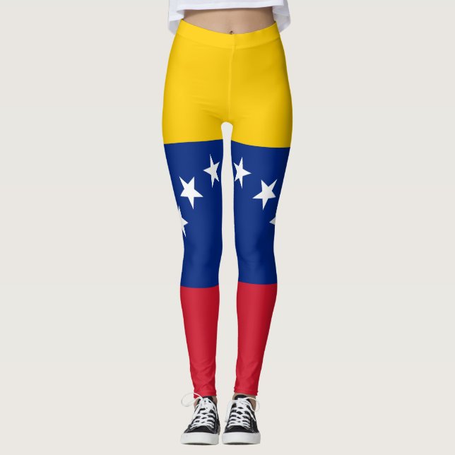 Venezuelas flagga leggings (Framsida)
