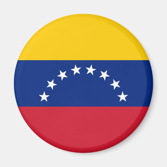 Venezuelas flagga magnet (Framsidan)