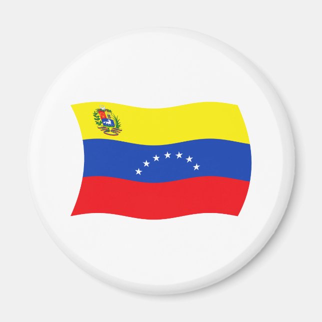 Venezuelas flagga magnet (Framsidan)