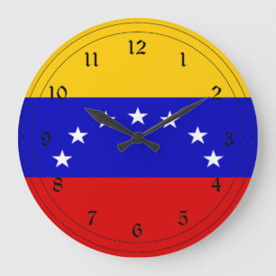 Venezuelas Flagga Stor Klocka