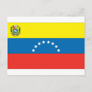 Venezuelas Flagga Vykort